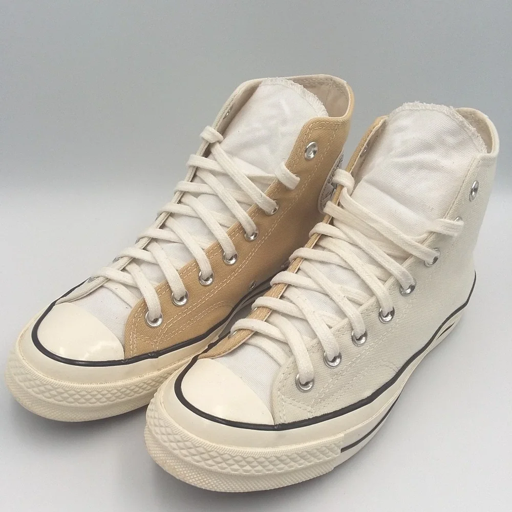 Converse Chuck Taylor All Star 70 Hi Tri-Panel Sesame‎ Egret  M7.5 W9.5 EUC - Picture 2 of 16